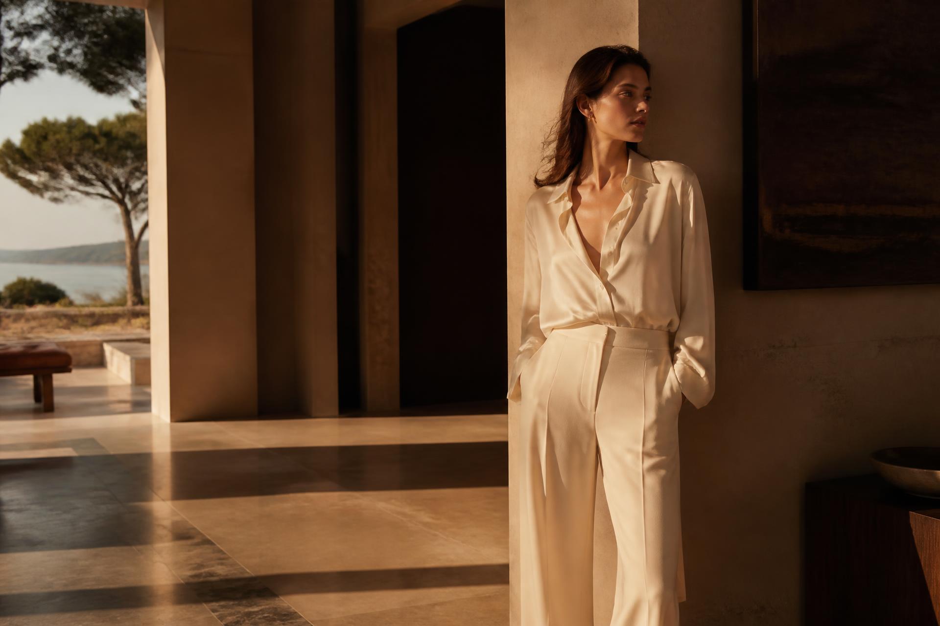 Creator in a sunlit villa
